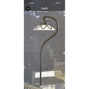 4 pack Kichler 28133  12 Volt LED Path Light Olde Bronze Finish Etched Glass